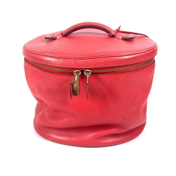 HERMES Red Leather Shoulder Bag - Picture 1 of 10